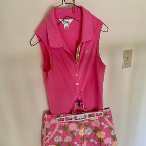 Lilly Pulitzer Golf outfit (top and skirt)